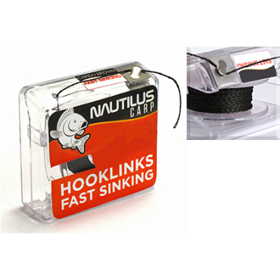 Поводковый материал Nautilus Fast Sinking 25lb 20м Pitch Black