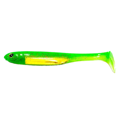 Силиконовая приманка Fish Arrow Flash J Shad 4" цв. VO-01 (LGREEN RED F/GOLD)