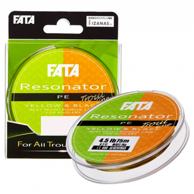 Шнур Gosen Fata Resonator PE 75м #0.09 (2 lb)