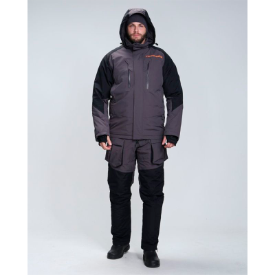 Костюм Triton "Pro Angler" -15 (Таслан, Серо-Чёрный) р-р 52-54 рост 182-188