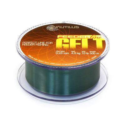 Леска Nautilus Gelt Feeder Dark Green 300м d-0.18мм 2.3кг*