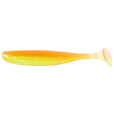 Силиконовая приманка Kaida Salmon 3.5" 9cm 5g Orange/Chartreuse-7tails HT#003