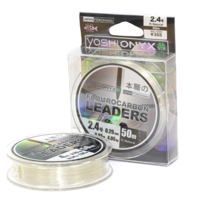 Поводковый материал Yoshi Onyx Fluorocarbon Leader Natural 50m 0.23mm