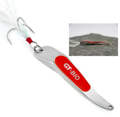 Блесна GT-BIO Backlight 10гр. сереброкрасный,  GT-32T