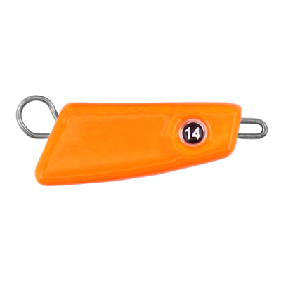 Мормыш Груз крашеный разборная чебурашка "ПРОХОДИМЕЦ" 14 гр., цвет 03-оранжевый флуо