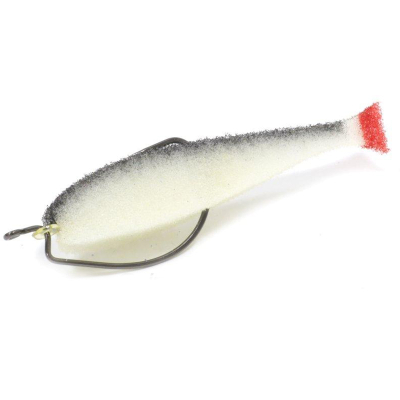 Поролоновая рыбка Lex Classic Fish 10 OF2 WBB (белое тело/черная спина/красный хвост)