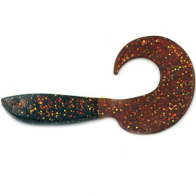 Силиконовая приманка Yaman Pro Mermaid Tail 3" цвет #09 - Motor Oil (уп. 10 шт.)