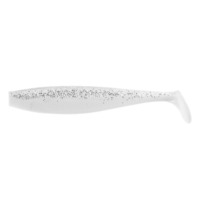 Силиконовая приманка Helios Trofey 5.5"/14см White & Sparkles 4шт. (HS-25-002)