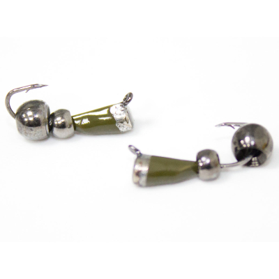 Мормышка Гвоздик с колп №2 (бб)+ шар блэкникель/ блэкникель(0,66)