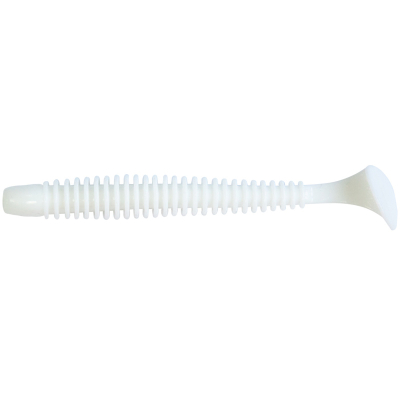 Силиконовая приманка Pike Hunter Ribbed Worm 2.1" 5.3 см. #007 White (12 шт)
