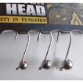 Вольфрамовая джиг-головка HAO  CARBIDE на крючках Hayabusa FLY 372, 3 шт., Natural
