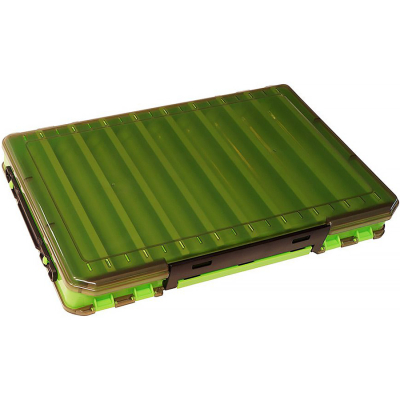 Коробка для воблеров Kosadaka TB-S31A-GRN, 34*21.5*5см, двухсторонняя, зелёная