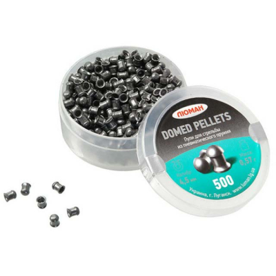 Пули пневматические Domed pellets, 0,57 г. 4,5 мм. (500 шт.) (36 в упаковке)