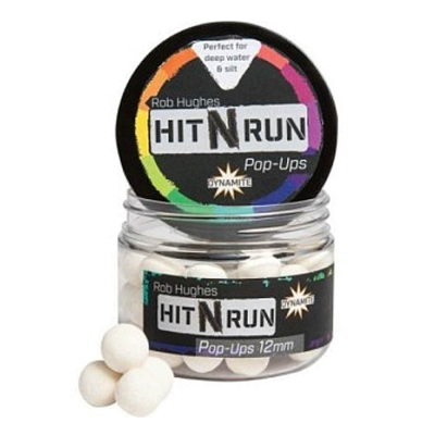 Плавающие бойлы Dynamite Baits Hit N Run BRIGHT WHITE 12 мм. (DY1275)