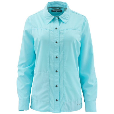 Рубашка Simms Women's Isle LS Shirt, Sea Breeze, M