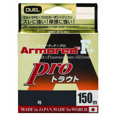 Шнур PE Duel Armored F+ Pro Trout 150m H4115  0.4