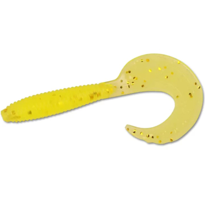 Силиконовая приманка Forsage Twister 3.5" 9 см #007 Lemon gold (6 шт)