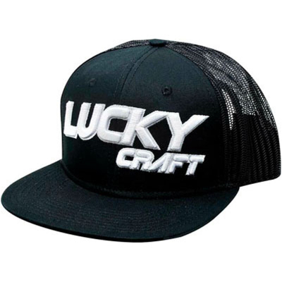 Кепка Lucky Craft Flat POP - Black and White/черный-белый