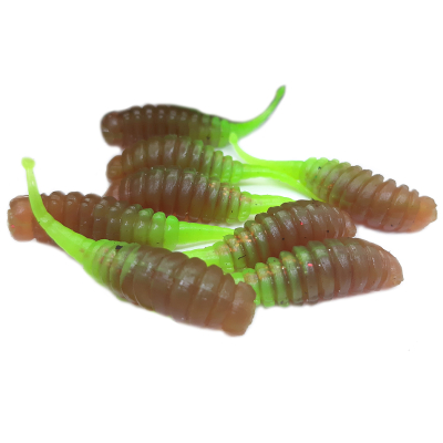 Силиконовая приманка Chuper Oddish цв. Motor Oil+ Shartreuse UV