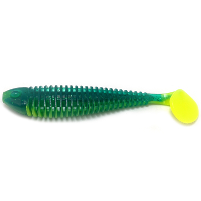 Силиконовая приманка Boroda Baits Shemaya 135 mm цв. ИЗУМРУД/ЛИМОН (Emerald/Lemon)-309