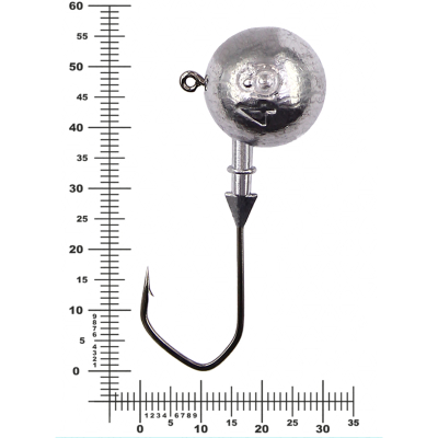 Мормыш Джиг не крашеный Шар 48 гр, кр-к VD-078 GNB-078-3/0-48(25)