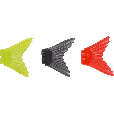 Набор сменных хвостов для воблера Strike Pro Glider 90 цвет: Chartreuse, Black, Red (3 шт.) (1258450)