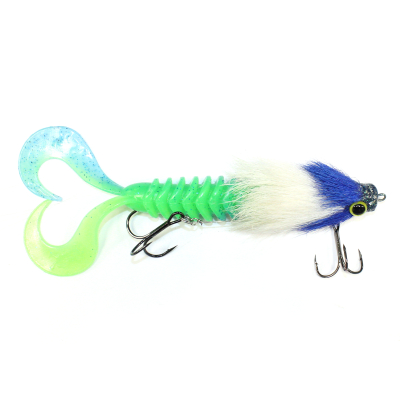 Приманка RSK Fishing MAUS M 15,5 mm (диаметр головы) 18см 45г бирюзово-зеленое тело, сине-белая голова