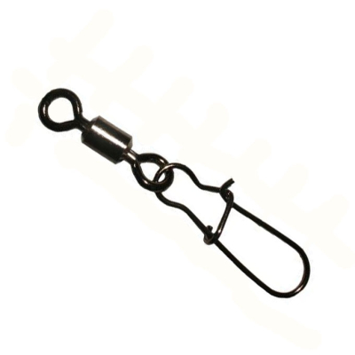 Вертлюги с застежкой Metsui Rolling Swivel With Duo Lock Snap цвет black, размер № 5, в уп. 12 шт.