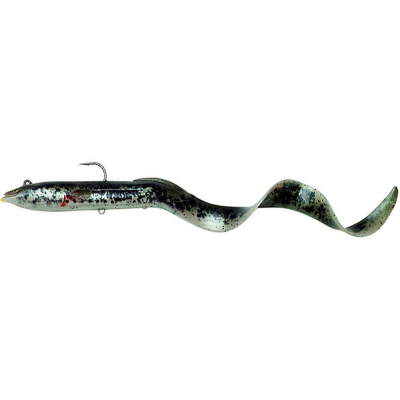 Приманка Savage Gear 4D Real Eel 300 Sinking 30см 80гр цв. Black/Green/Pearl Php