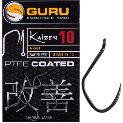 Крючок без бородки Guru Kaizen Eyed №10