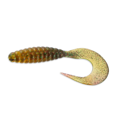 Силиконовая приманка Тула Головастик толстый 4 цв. 010 тыква с блестками