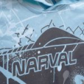 Лонгслив с капюшоном Volga Baits Narval Street Art Graphite р.46