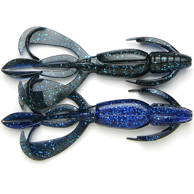 Силиконовая приманка Keitech Crazy Flapper 3.6" - #413 Black Blue