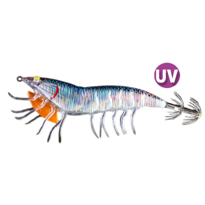 Силиконовая приманка креветка оснащенная Ecooda Genius 75 цв. S317