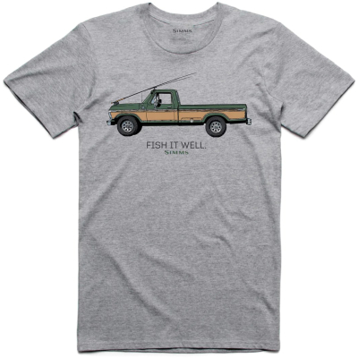 Футболка Simms Simms Fish It Well 250, Grey Heather, XL