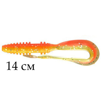 Твистер Noeby S3117 цвет NW207, 14cm/13g, уп.4 штуки