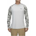 Термофутболка Simms SolarFlex Hoody - Print, Woodland Camo Sandbar, M