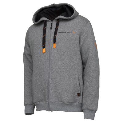 Толстовка Savage Gear Classic Zip Hoodie Grey Melange р.XL, арт.73695