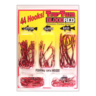 Набор крючков Tru-Turn Original Cam-Action Hook blood red