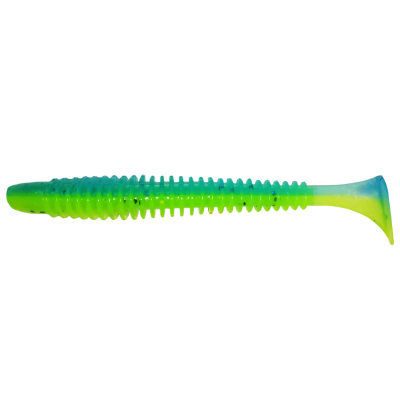 Силиконовая приманка Pike Hunter Ribbed Worm 4.0" 10 см. #022 Summer day (6 шт)