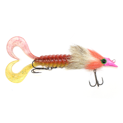 Приманка RSK Fishing MAUS M diver 15,5 mm (диаметр головы) 18см 45г красно-песочное тело, оранжево-бежевая голова