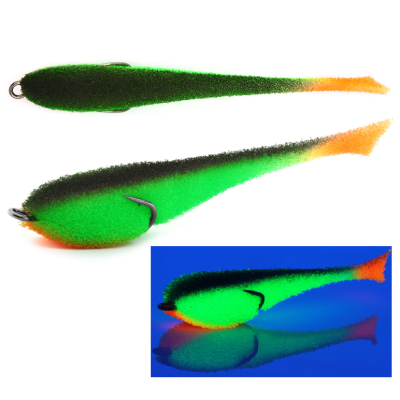 Мормыш Классическая Поролоновая рыбка с поджатым двойником 9 см, цв. 16, 3 шт/упак