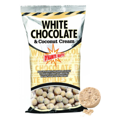 Бойлы тонущ. Dynamite Baits 15мм. 1 кг. White Chocolate & Coconut Cream (DY652) (белый шоколад & кокосовый крем)