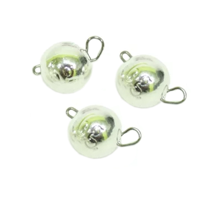 Вольфрамовая чебурашка GRFish, 7 гр., цвет серебро, уп.3 штуки