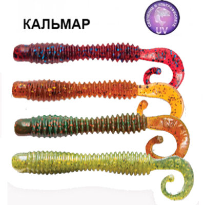 Силиконовая приманка Crazy Fish Active Slug 3" 30-70-M96-6 кальмар цв. MIX96