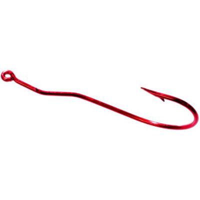 Крючок Tru Turn Bass 063ZS, №1/0; 6 psc Blood Red