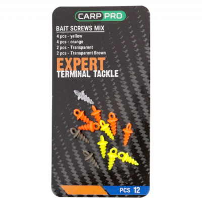 Шуруп для бойлов pop-up Carp Pro, пластик (12 шт) микс