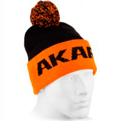 Шапка Akara Sport Winter Pompon Black/Orange 5