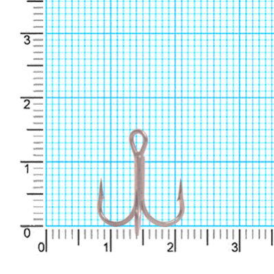 Крючок тройник Kaida CRANE Treble HookTeflonTreated H332 #12 28шт