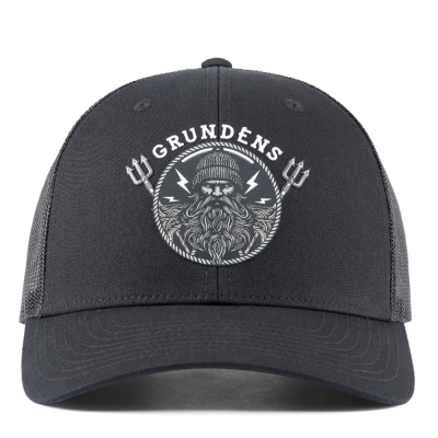 Бейсболка Grundens Sentinel of the Seas Trucker, Black, One Size
